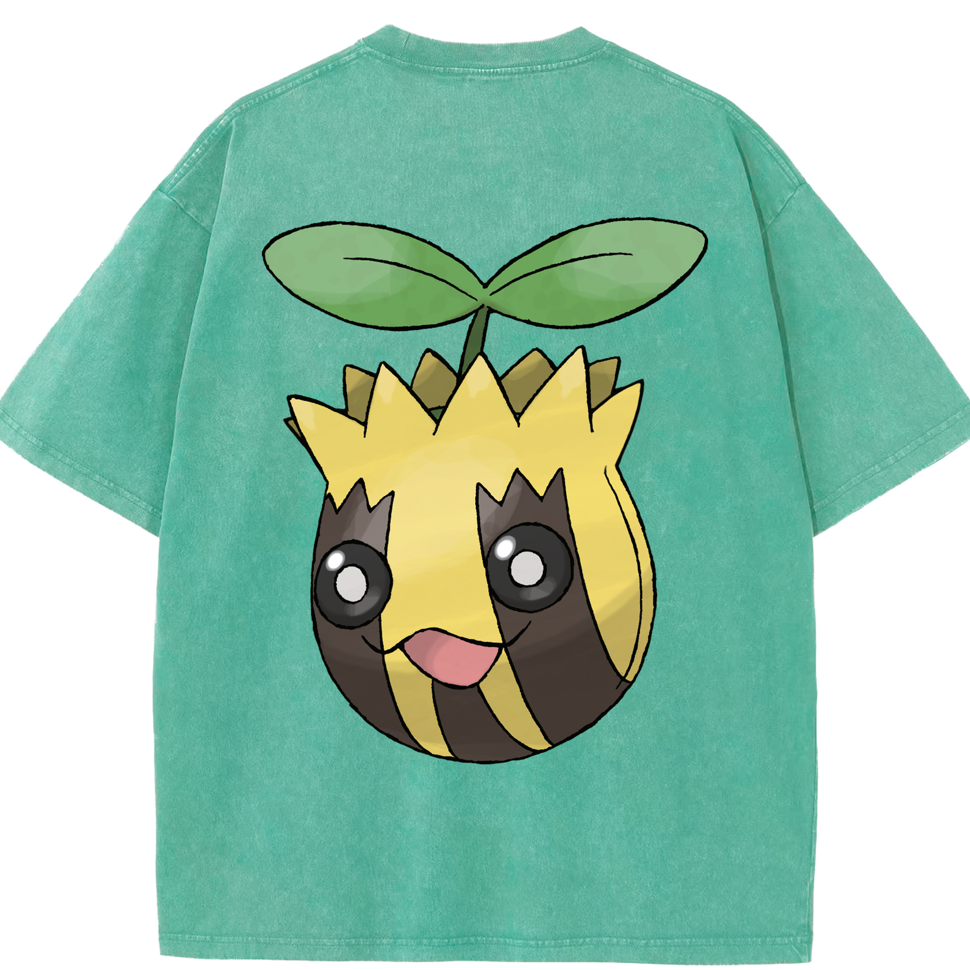 （画像用） ポケットモンスター Pokémon 綿100% ヴィンテージ風 半袖Tシャツ（背面プリント）
